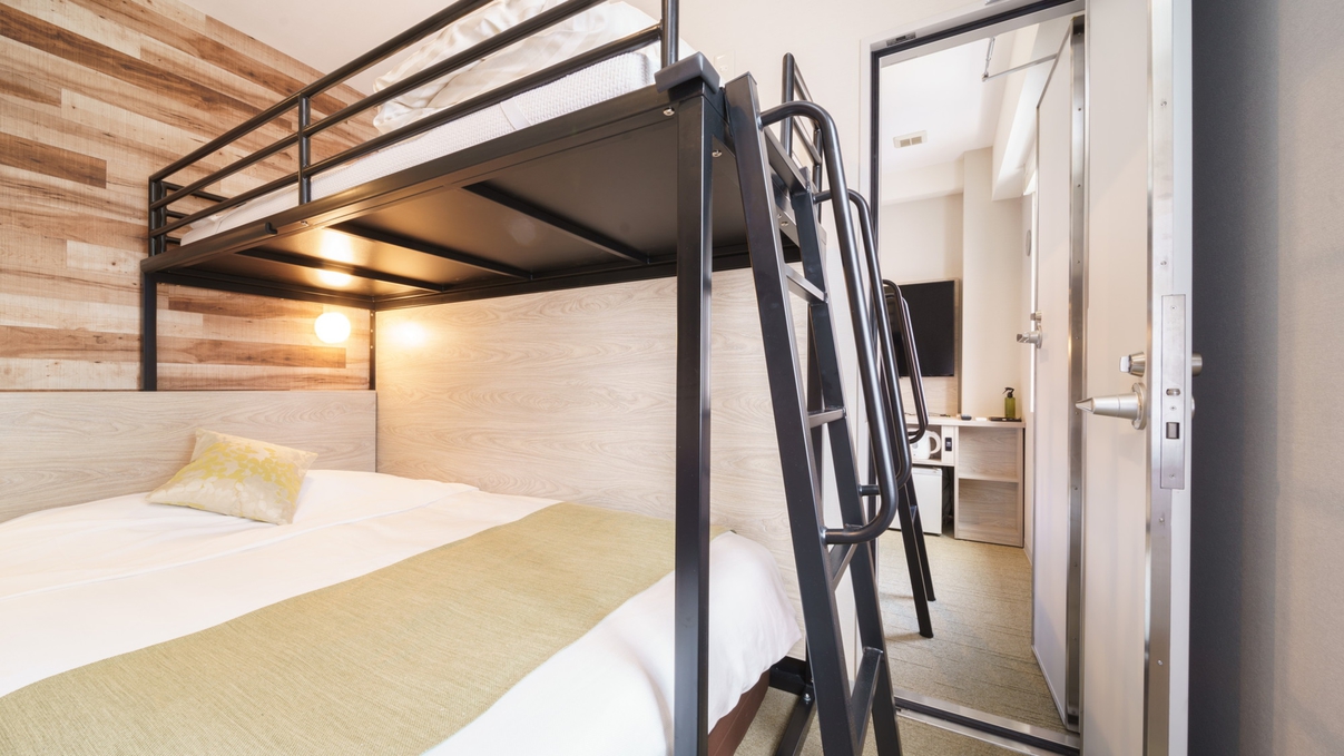 2部屋を中の扉で行き来できるお部屋です