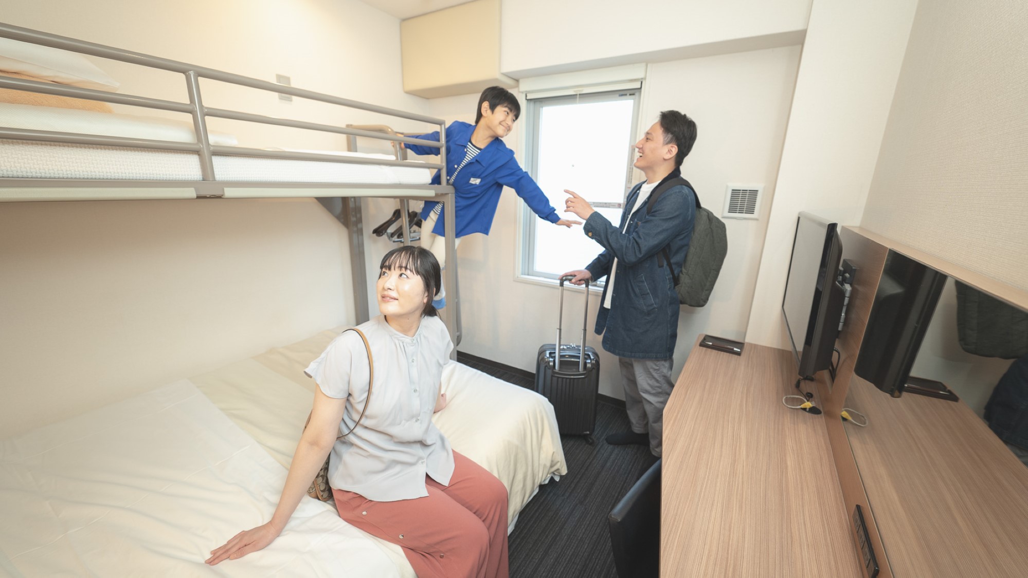 ご家族にお勧めです。 定員１~３名幼児含む※使用感イメージ