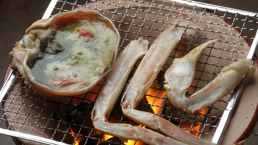 *【夕食】焼き蟹