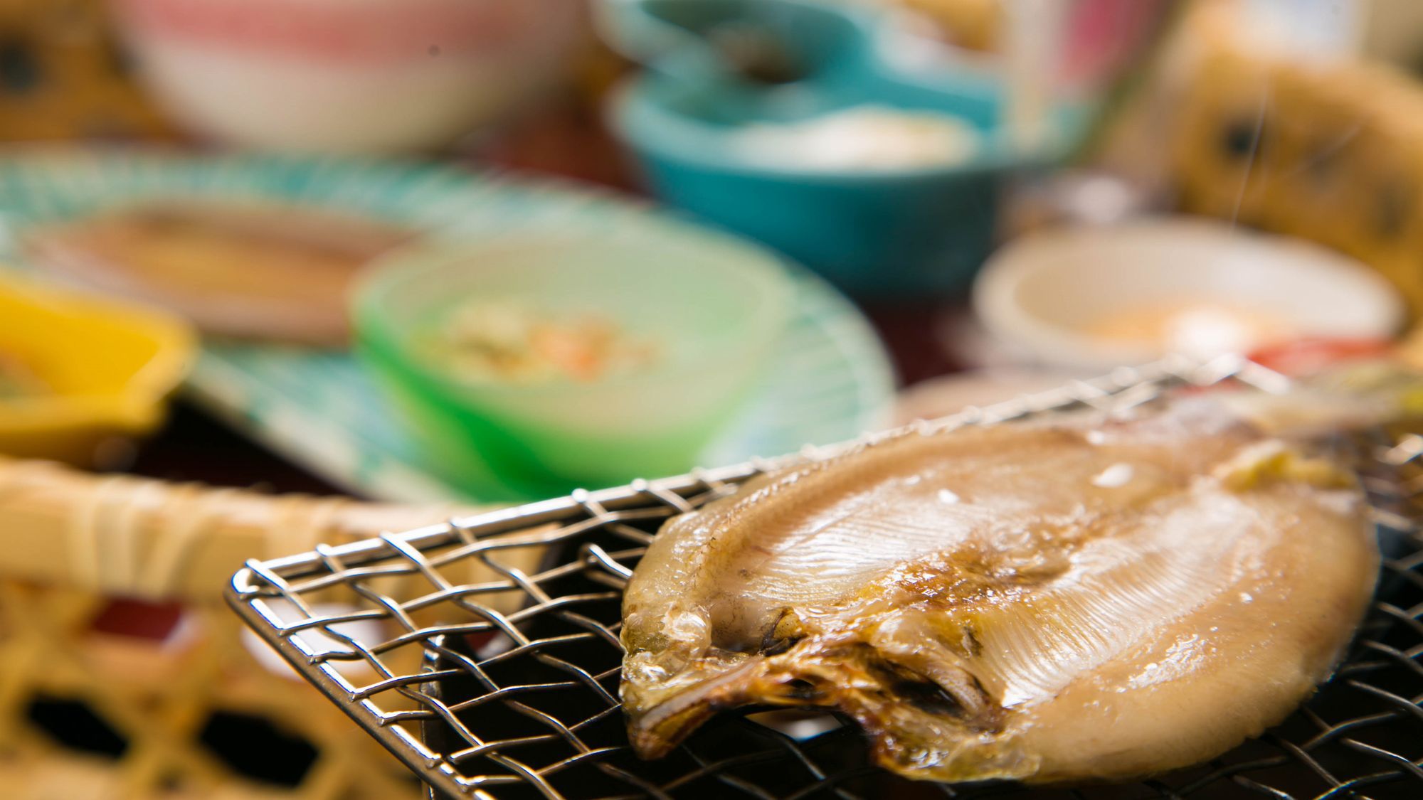 ご朝食朝食のお供に、「鮎の一夜干し」をご賞味ください。