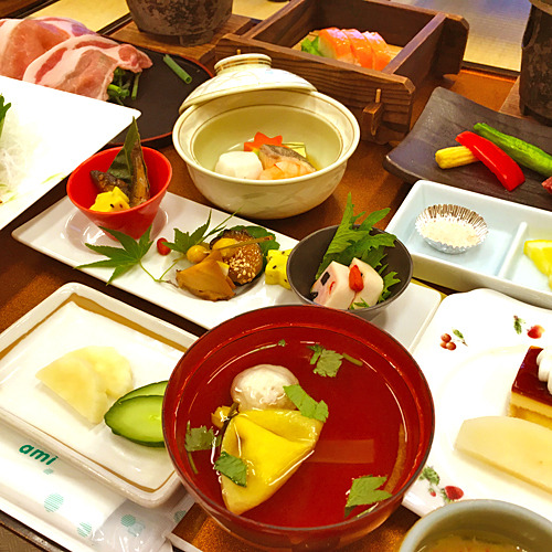 旅館ふくぜんオススメのお料理「伊香保御膳」