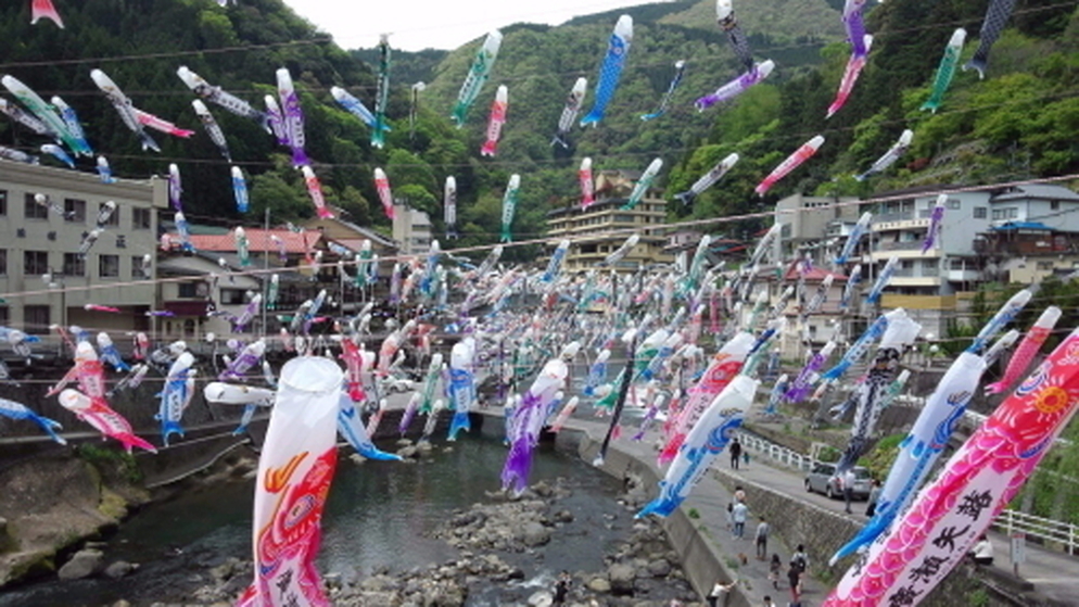杖立温泉・鯉のぼり