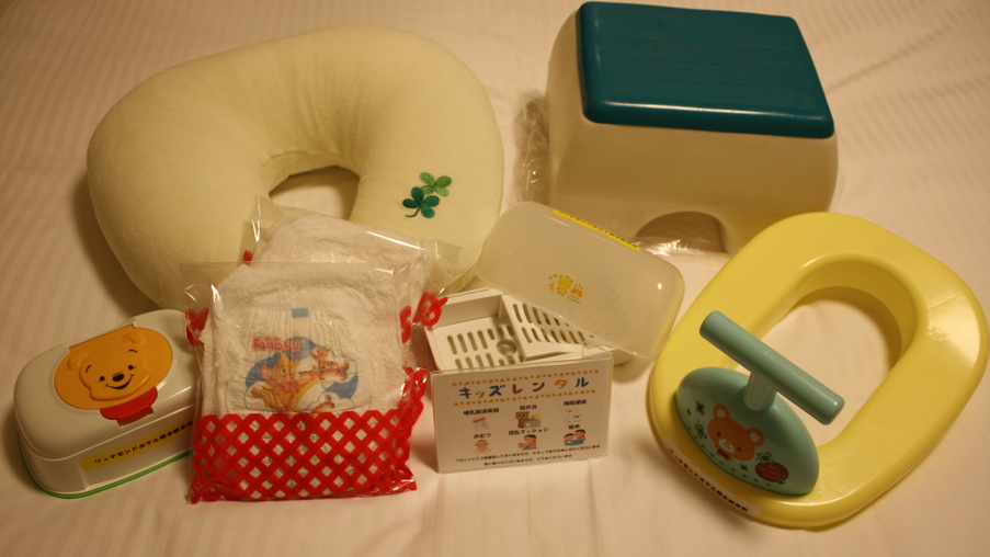 ベビー用品フロント貸出品。その他様々な物をご用意しておりますのでご入用の際はスタッフまで♪ 