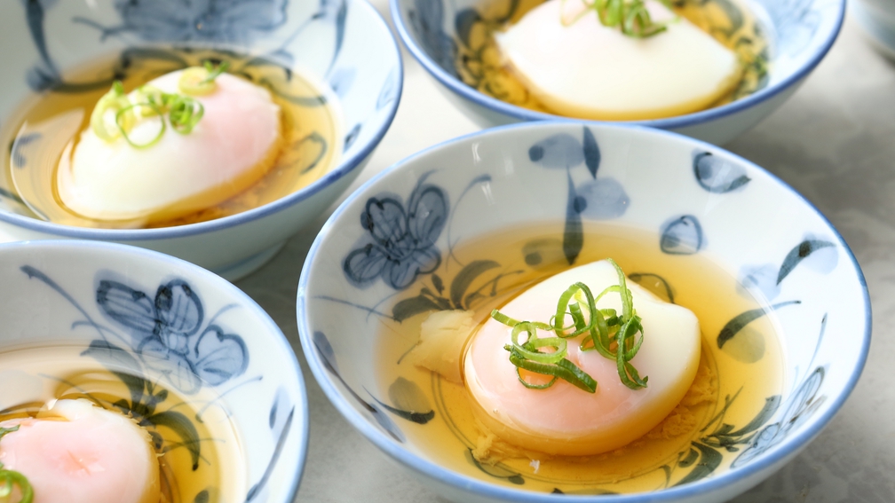 【朝食バイキング】卵料理イメージ。一例：温泉卵