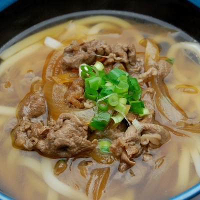 夕食花々亭肉うどん