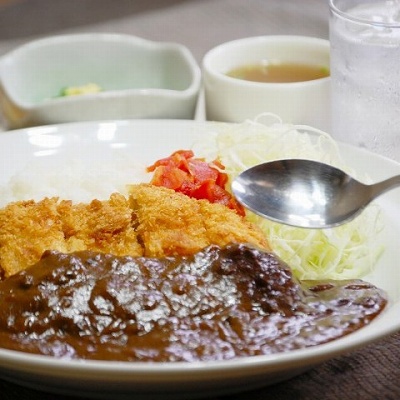 夕食花々亭上田カツカリー