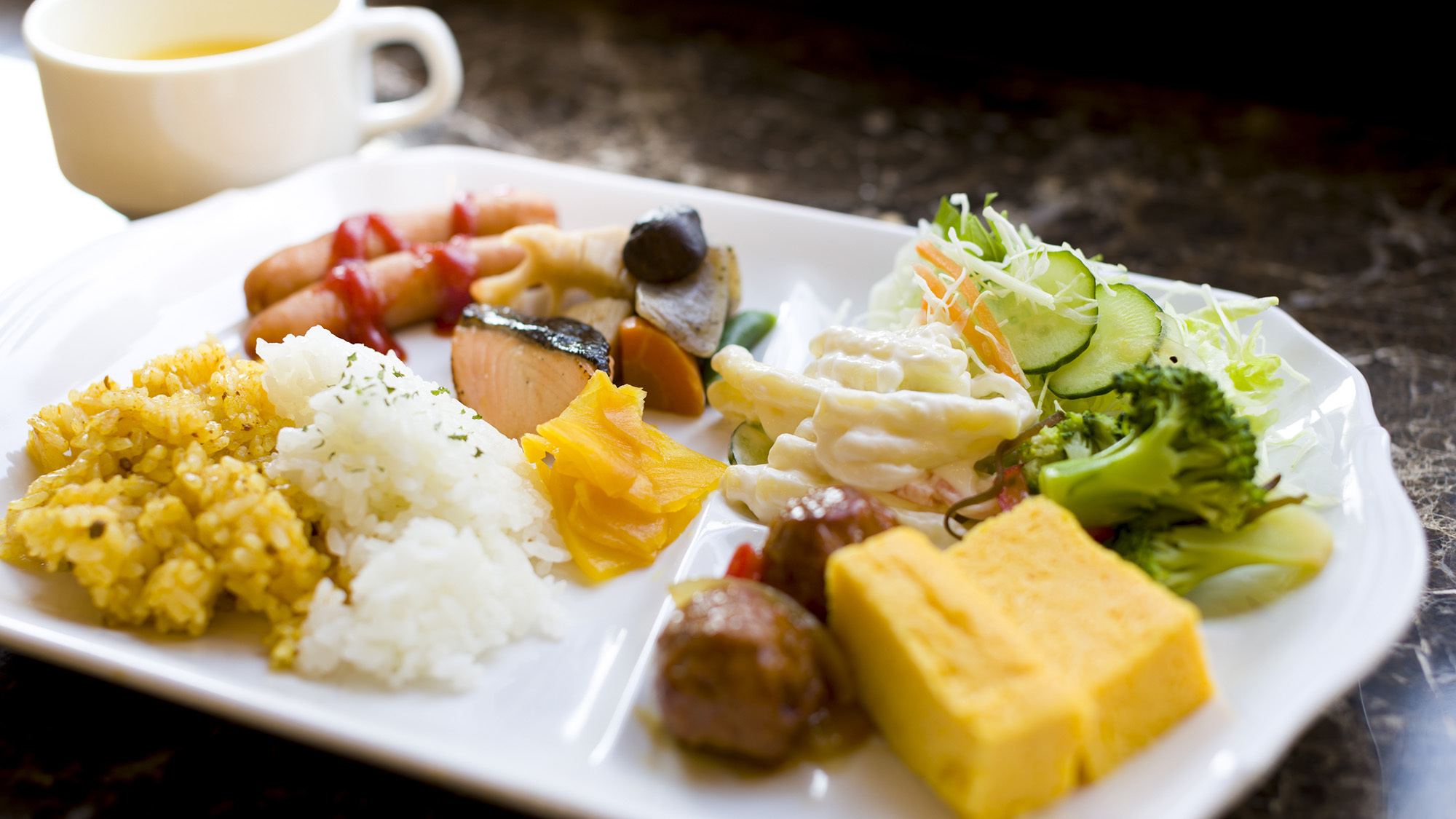 健康こだわり朝食が食べられる！