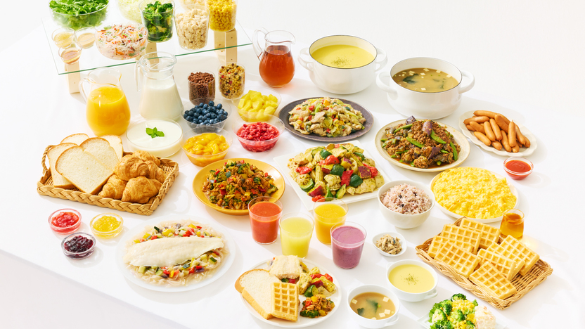 おいしく、しっかり、バランスよく楽しめる彩り豊かな朝食ビュッフェ