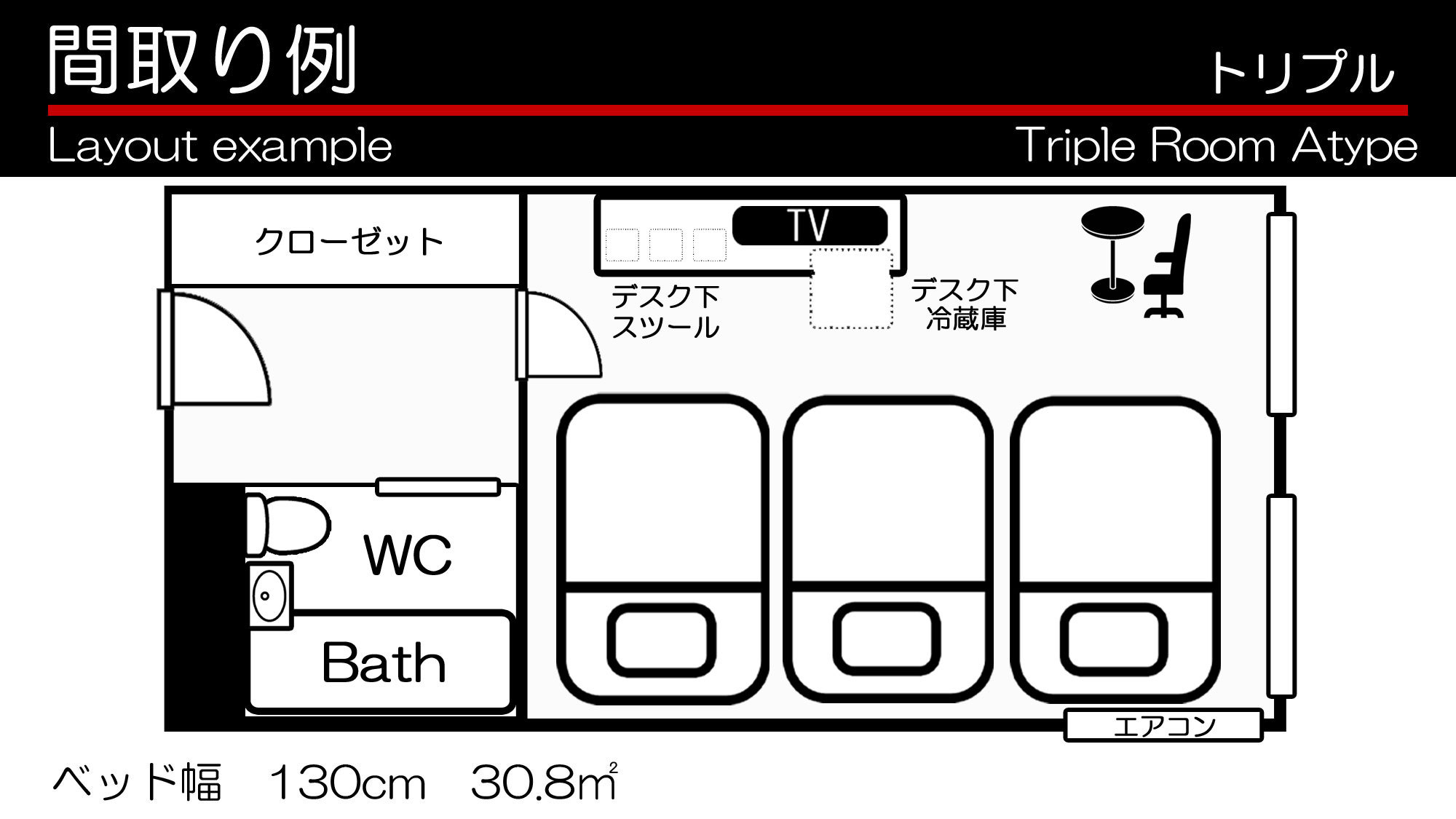 トリプルルーム