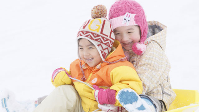 雪遊びたのし〜い♪