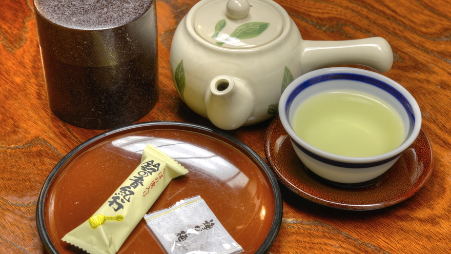 *ご到着後、まずは美味しいお茶と和菓子でゆっくりひと休み。