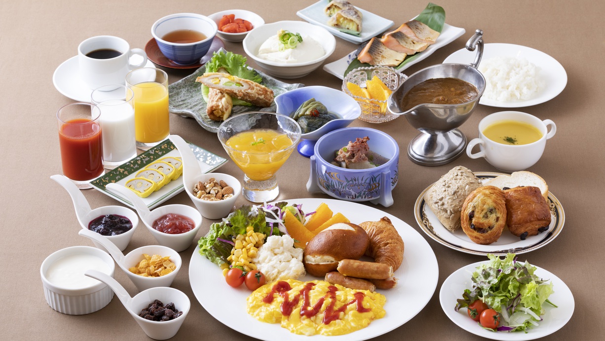 ＜朝食＞和洋メニュー郷土料理や定番朝食メニューまで多数ご用意