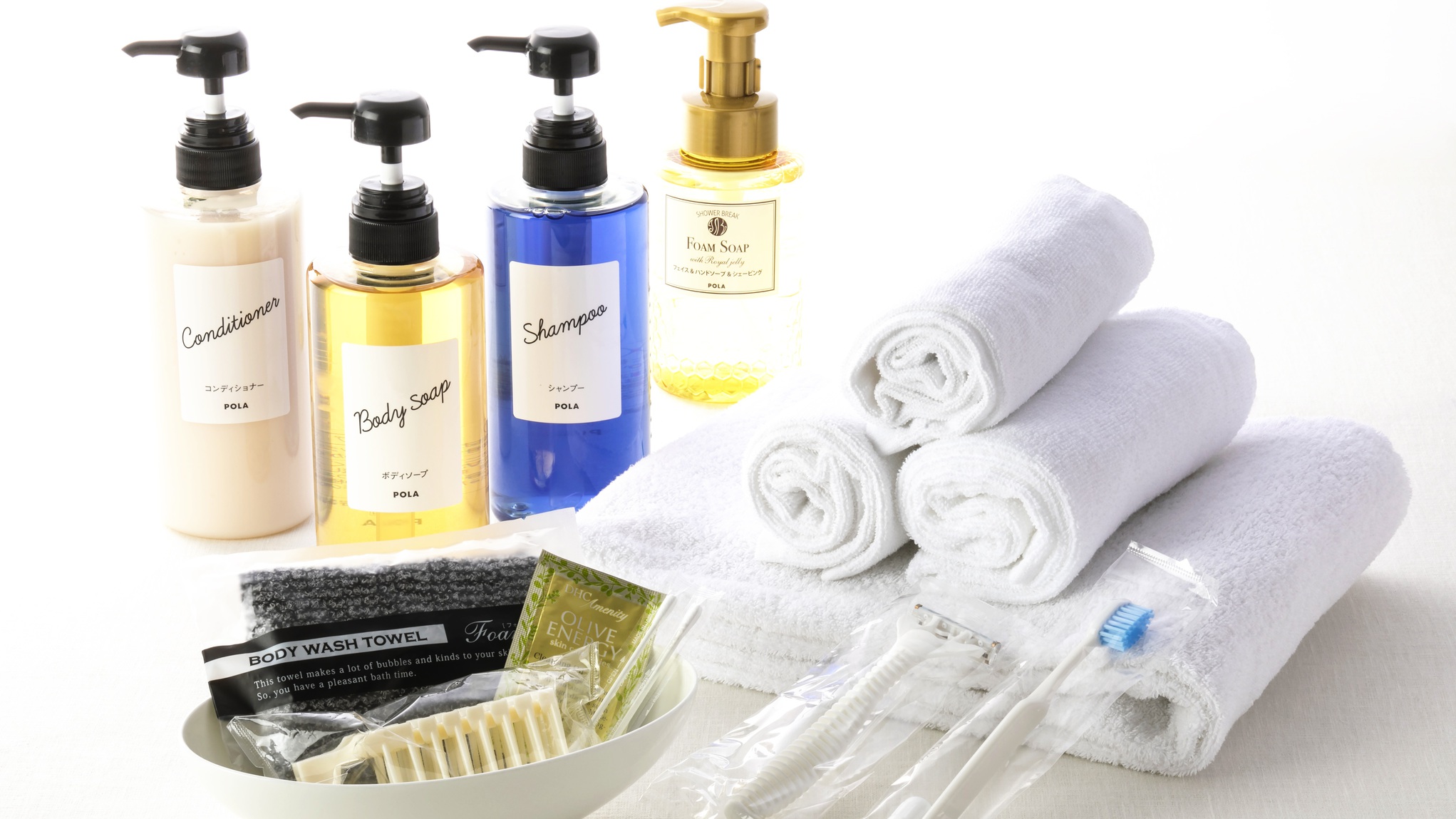 ＜客室備品＞POLA社製のバスアメニティ