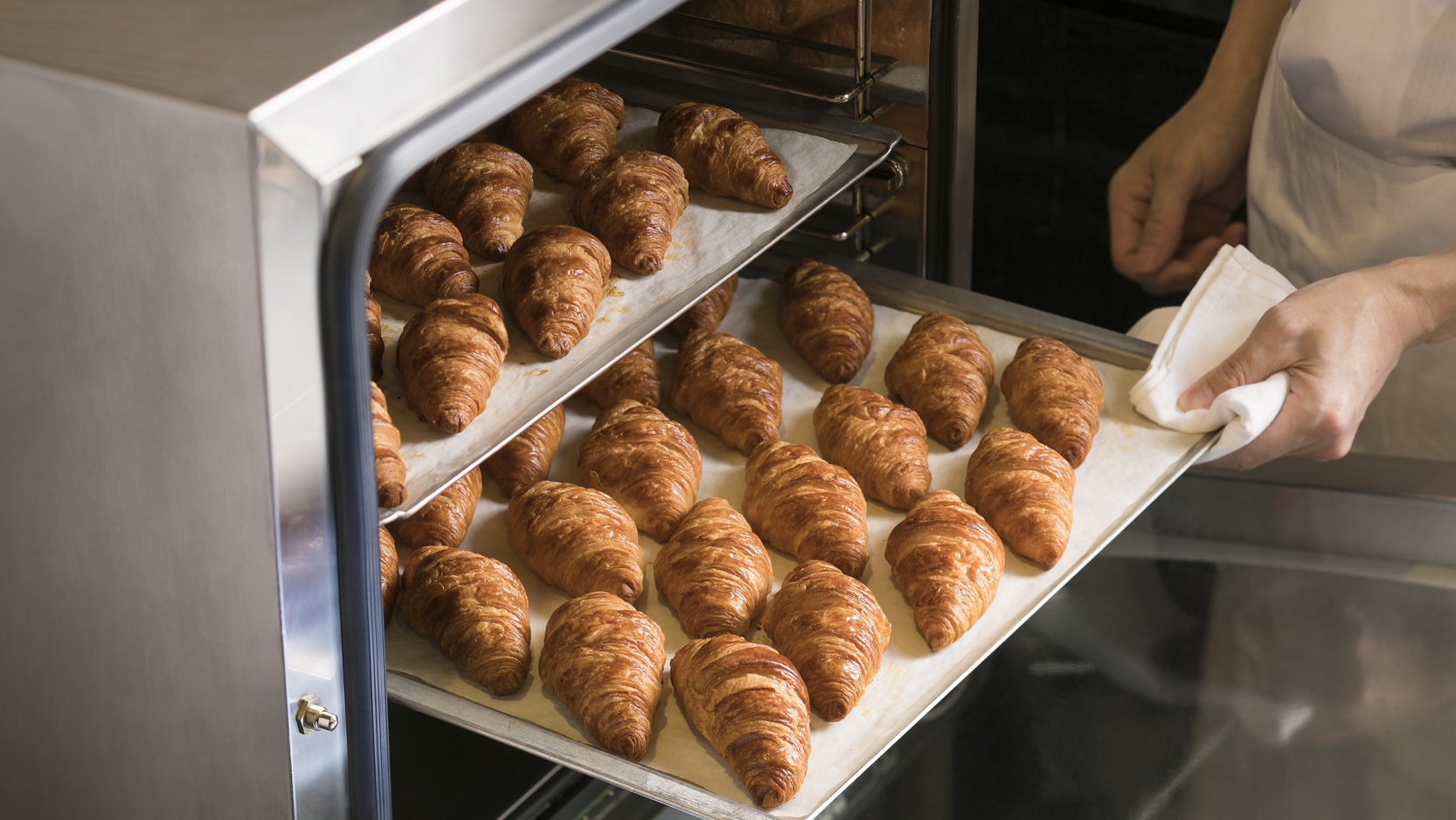 ＜朝食バイキング＞朝から焼きたてクロワッサン！