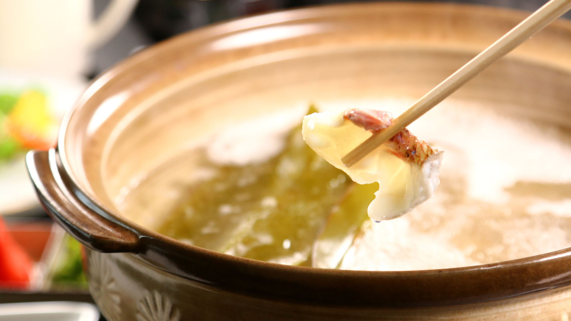 お食事鯛しゃぶプラン（新鮮な鯛を贅沢にしゃぶしゃぶ）*