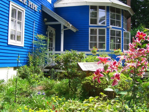 玄関とリビングの円形