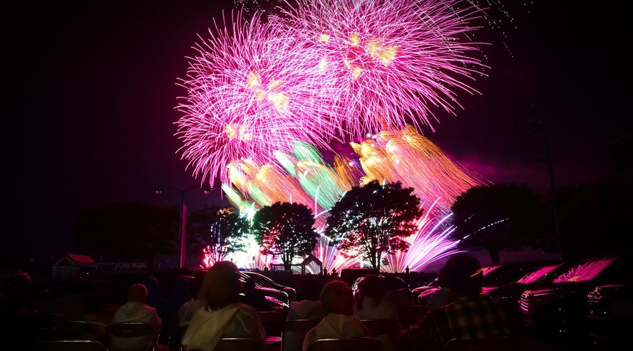 諏訪湖の花火