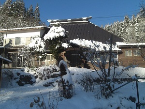 一の倉荘の冬景色
