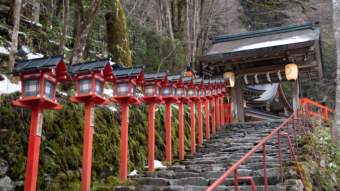 *【周辺・貴船神社】冬の貴船はロマンチックで神秘的