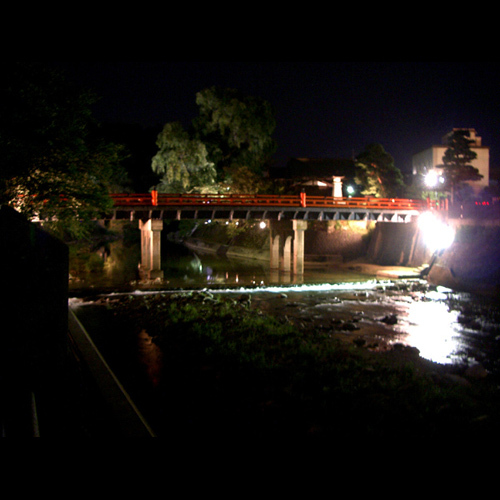 夏の中橋（夜景）