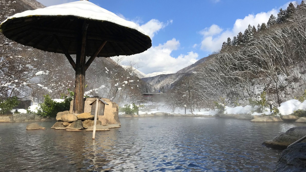 冬の混浴大露天風呂