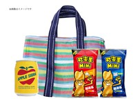 【台湾の魅力満喫ギフト付】台湾人気漁師網バッグ+台湾スナック+アップルサイダー！