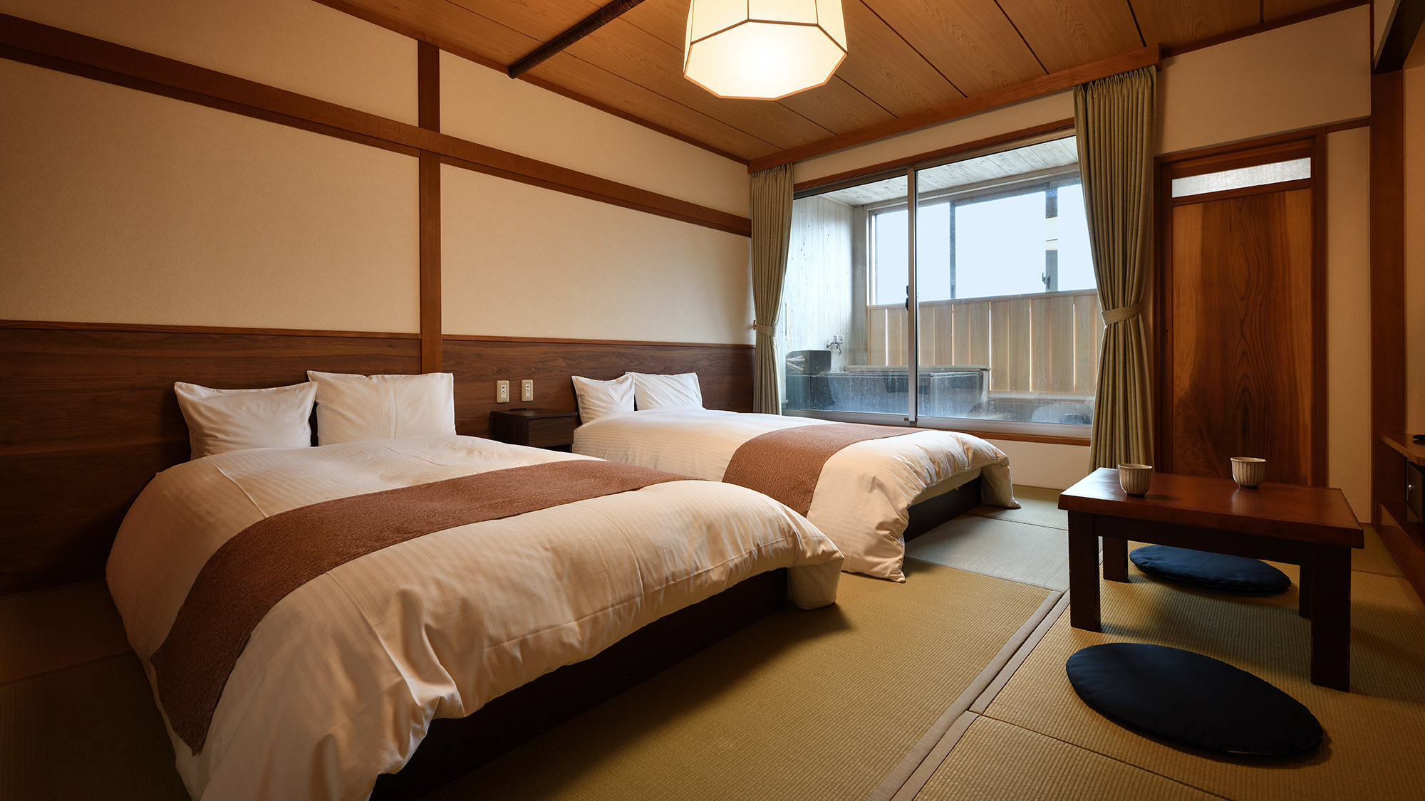 源泉かけ流し【温泉付き和風ツイン】細雪・粉雪