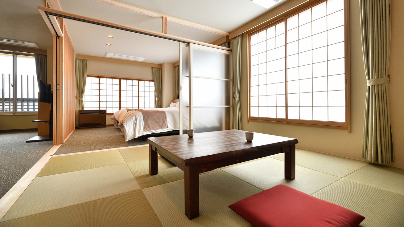 源泉かけ流し【温泉付きスイート和洋客室】華雪