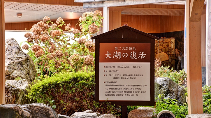 *【あがりゃんせ・第二天然温泉！大湖の復活】保湿効果がよく、よく温まります♪