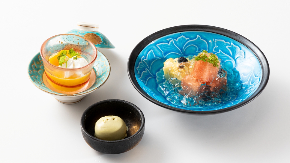 *【水菓子（一例）】毎月メニューが変わります。