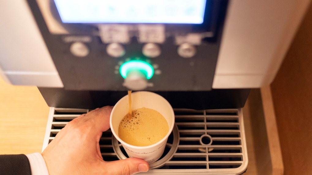 カップは間伐材使用で環境にやさしい