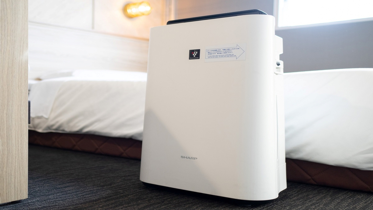 加湿機能付きの空気清浄機完備