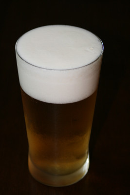 きめ細かい泡の『生ビール』