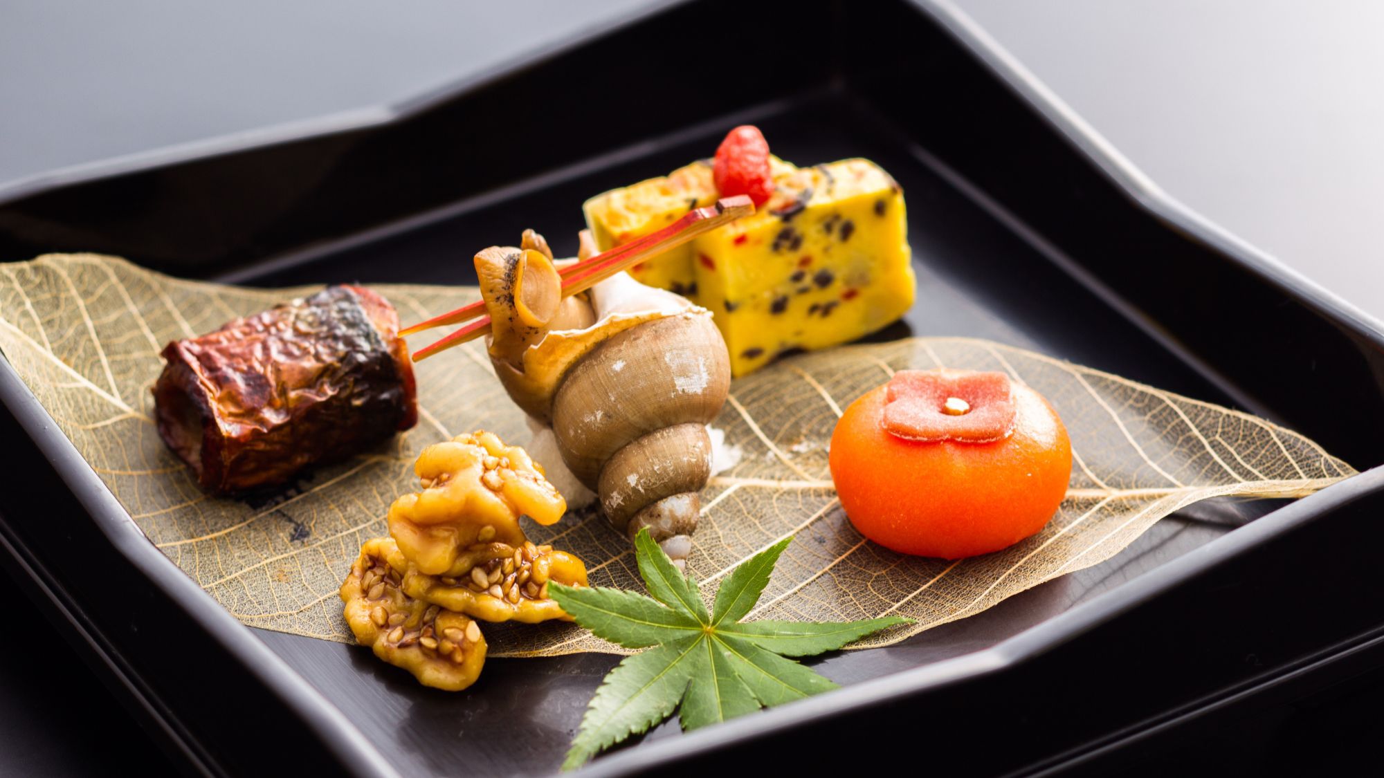 錦秋会席前菜/一例