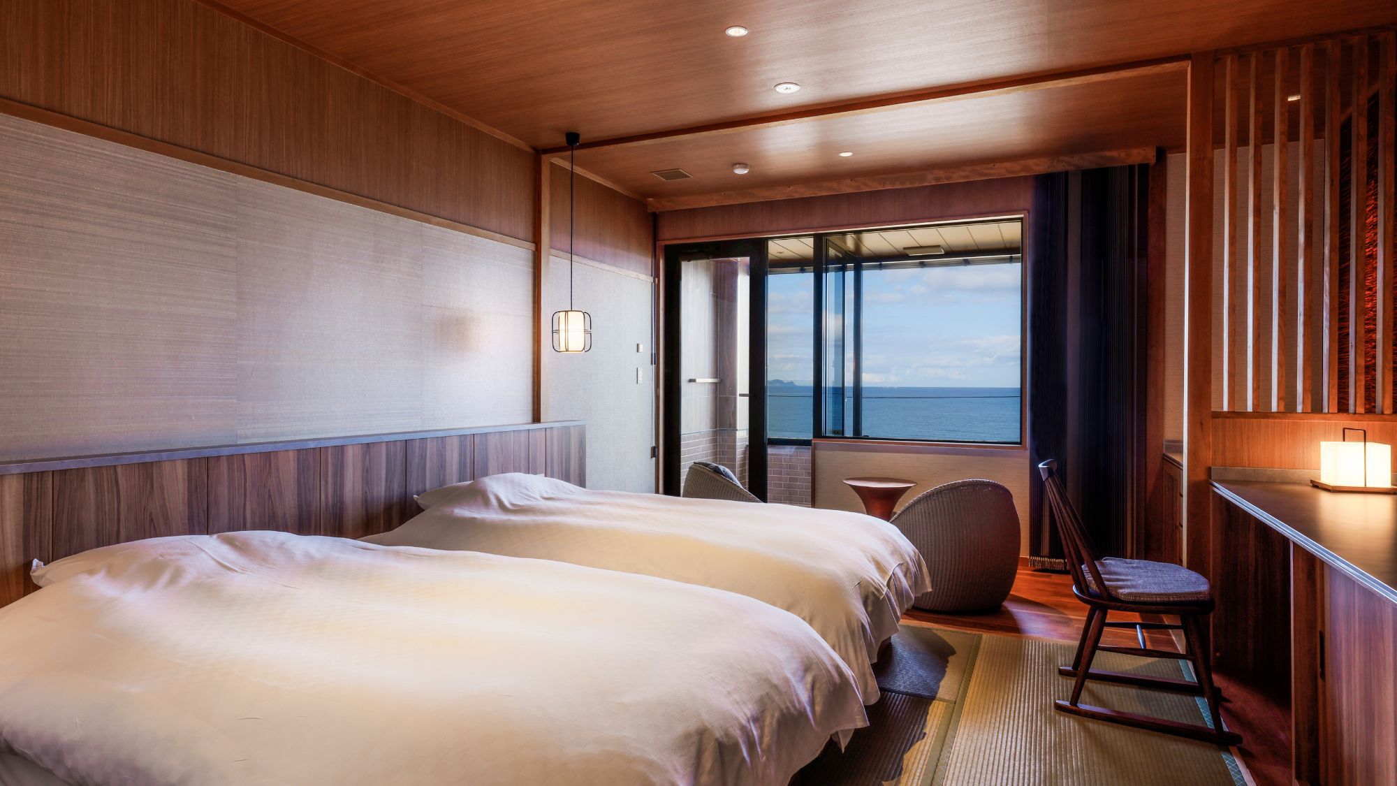 展望温泉 信楽焼風呂付客室（3階）／一例