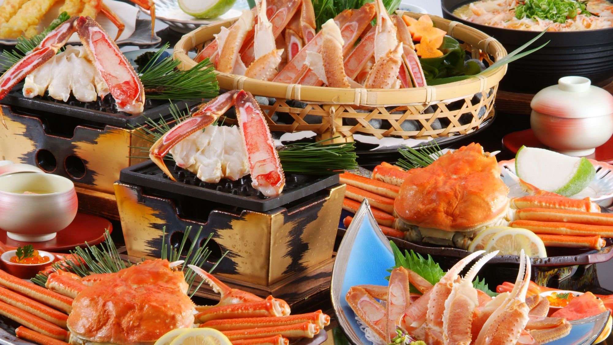 カニ尽くし会席/一例