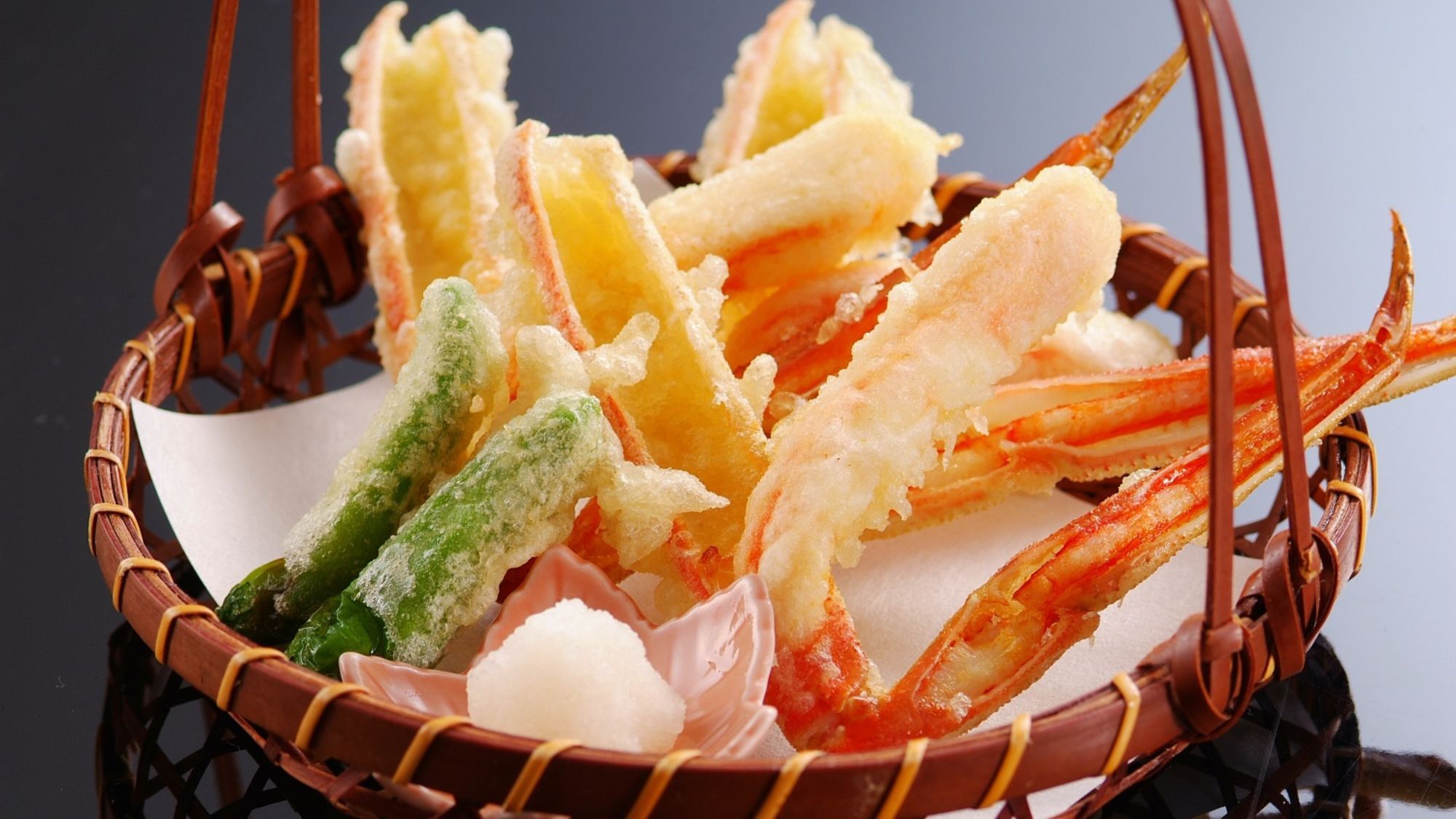 【夕食/オプション】天ぷら盛り合わせ/一例