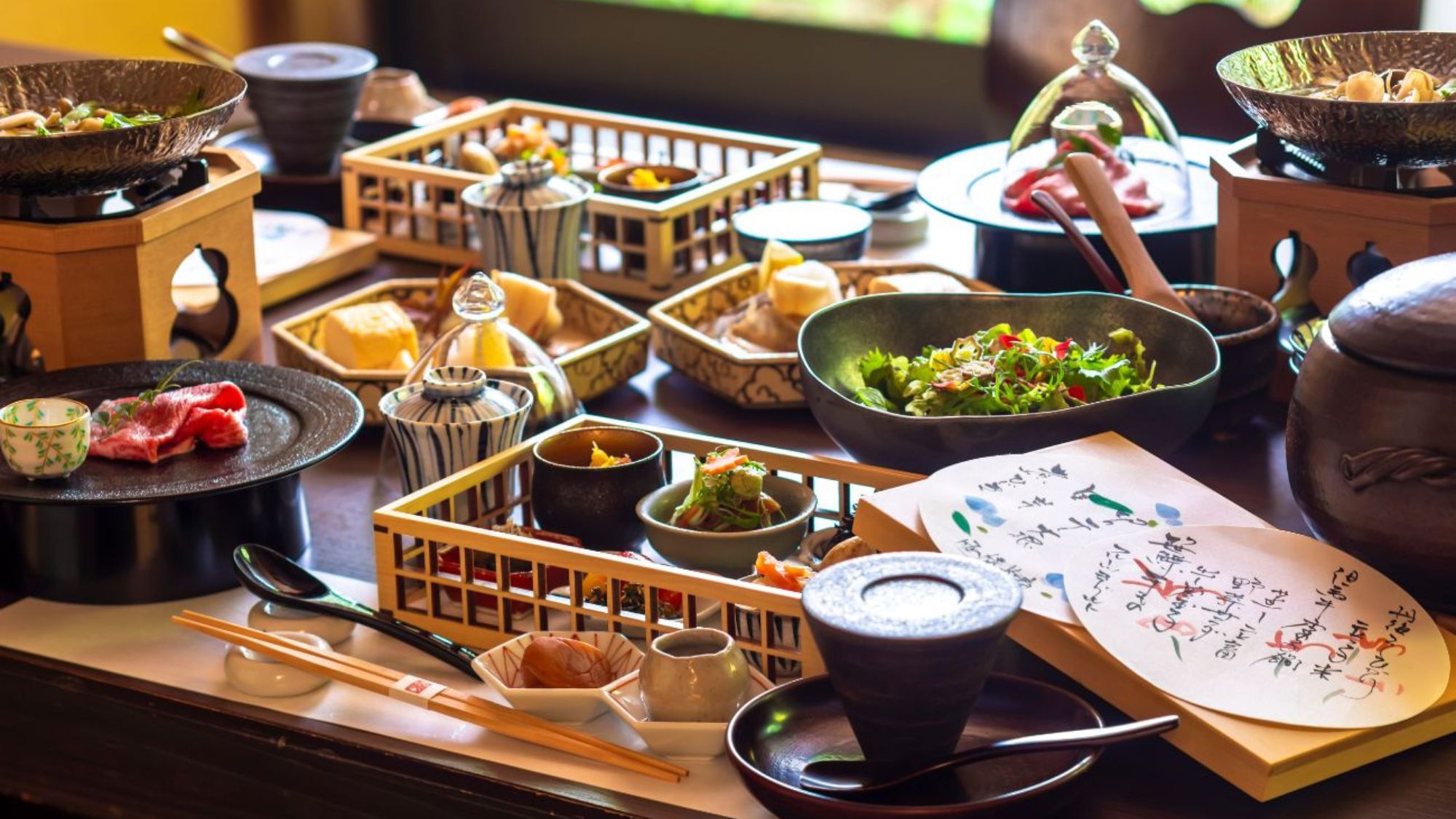 【朝餉通年】炊き立てのご飯にあう料理がずらり