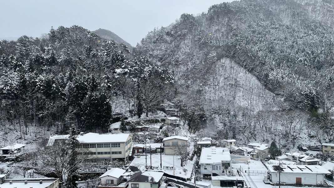 大浴場脱衣所からの景色