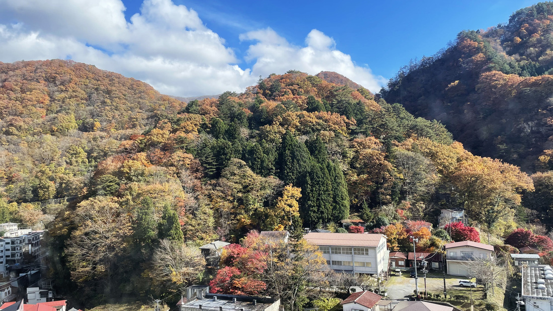 大浴場脱衣所からの景色
