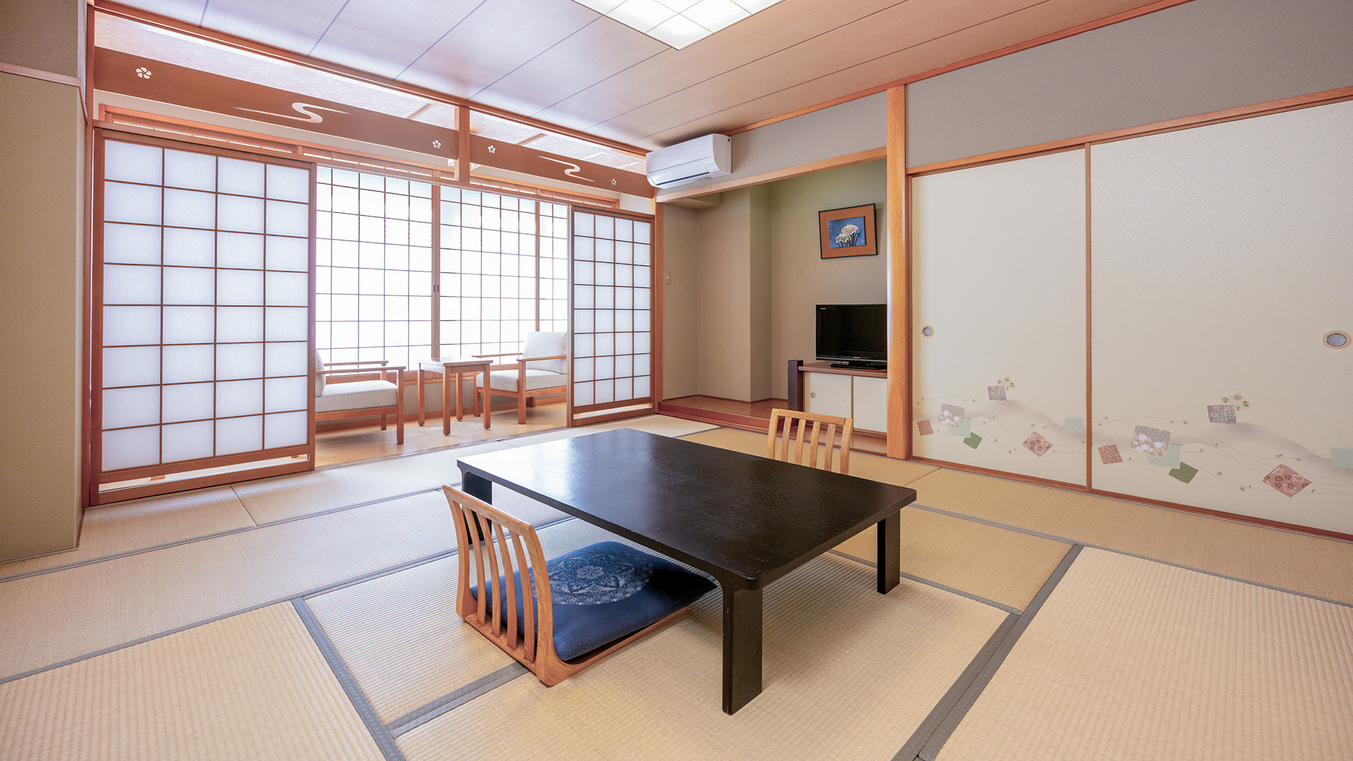 禁煙「本館」和室10畳または12畳【バス・トイレ付】