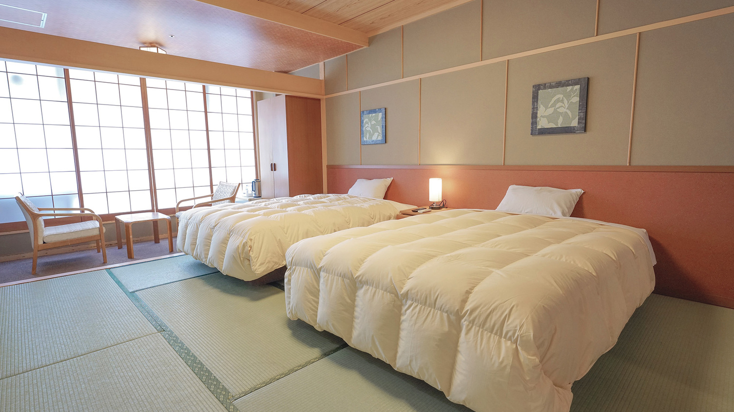 禁煙「本館」和室ツイン10畳【バス・トイレ付】
