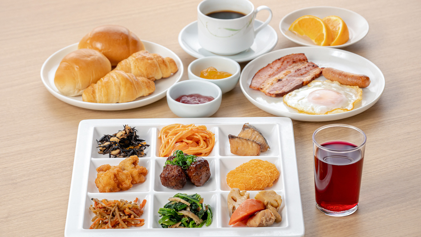 【朝食】ビュッフェセット画像はイメージです。