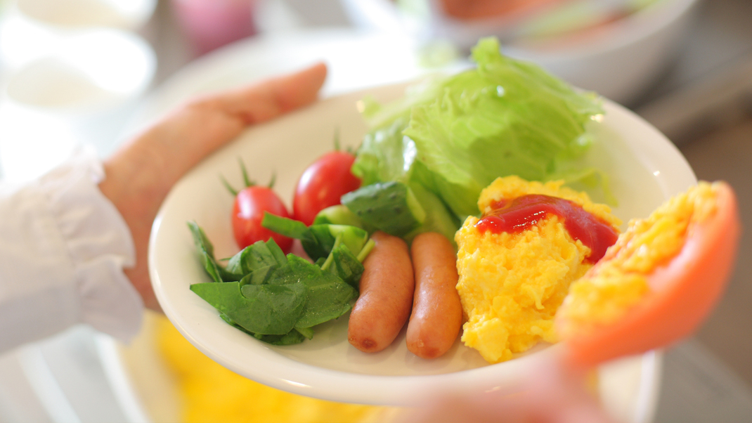  美味しい朝食を、お腹いっぱいお召し上がり下さい。