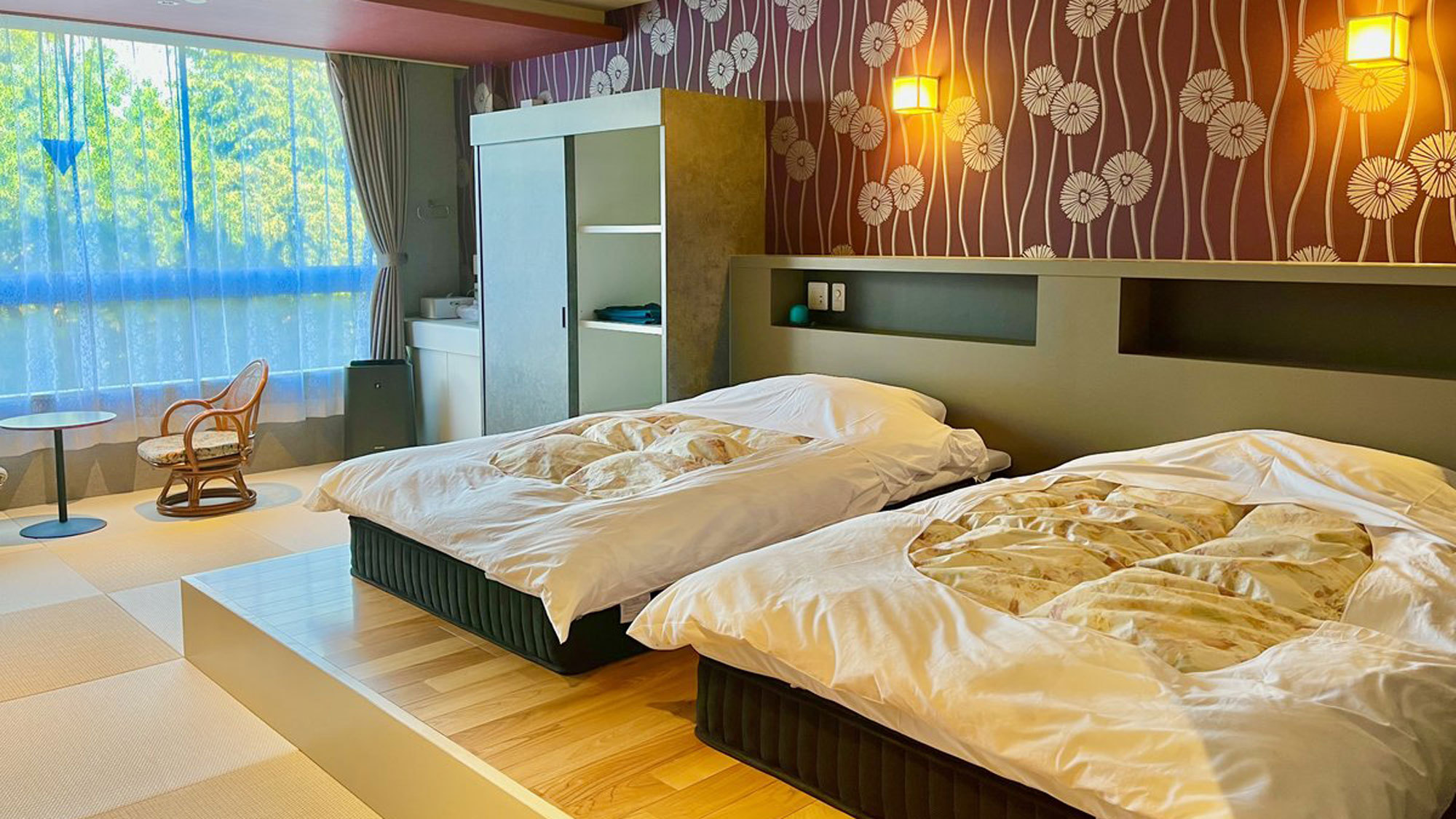 *【和モダン10畳（一例）】足をのばしてくつろげる、明るく柔らかな雰囲気の空間となっています