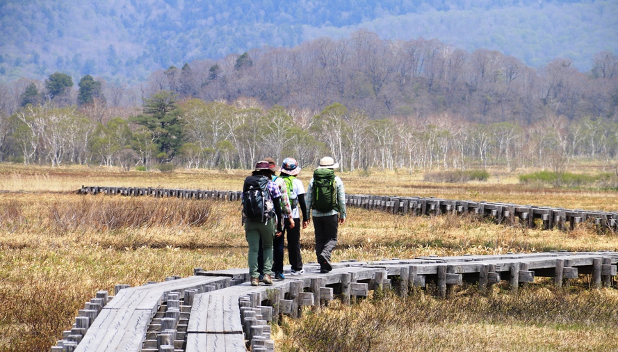 群馬、福島、新潟、栃木の4県にまたがる尾瀬国立公園。