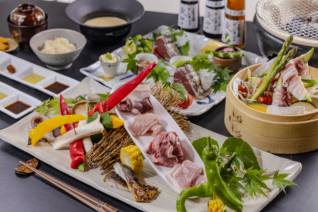 夕食コース一例