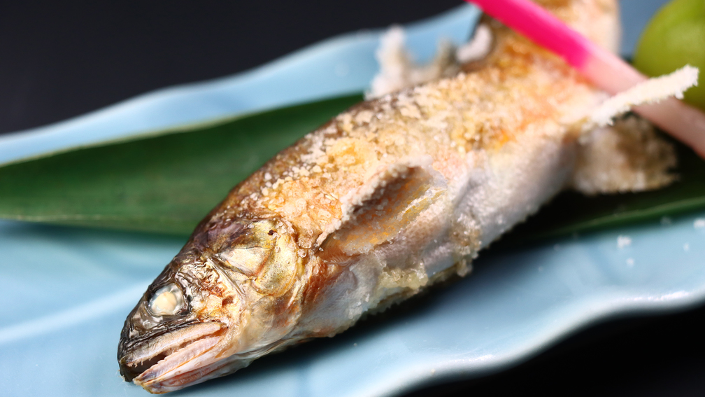 焼き物〜信州の清流で育った鮎の塩焼き〜