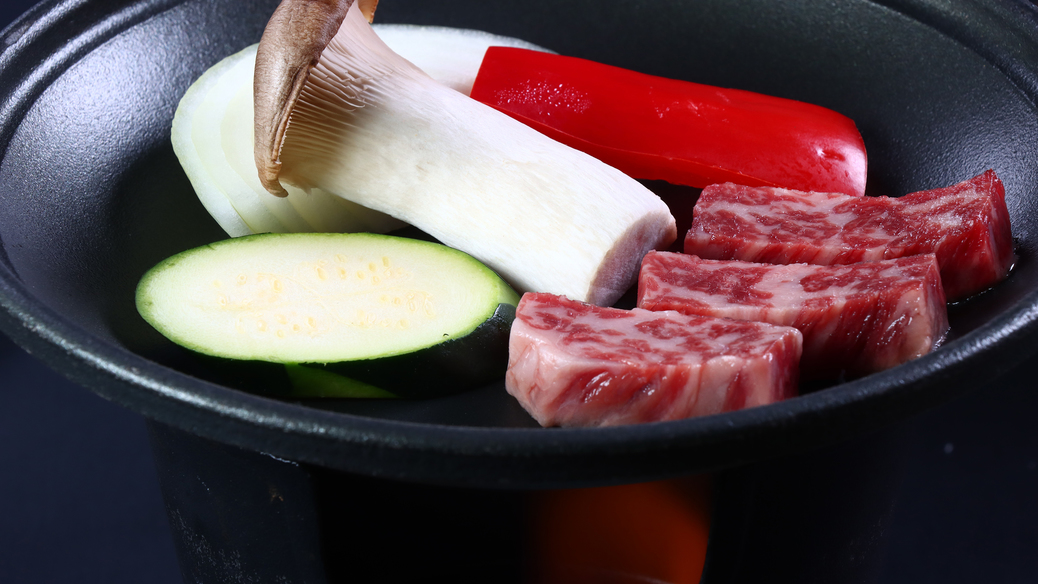 台の物〜信州牛ロースと夏野菜の鉄板焼き〜