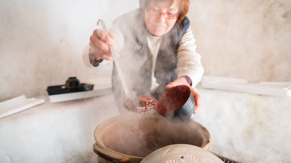 *【雪国体験：おしるこ】